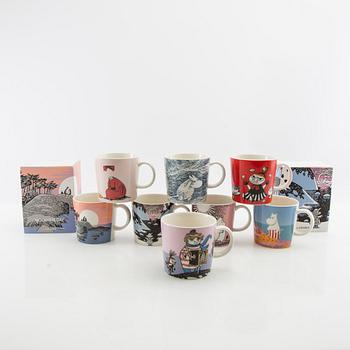 Muggar 8 st Moomin characters/Mumin Arabia Finland.