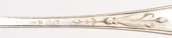 PARTI BESTICK 11 delar , silver, 1827-1912.