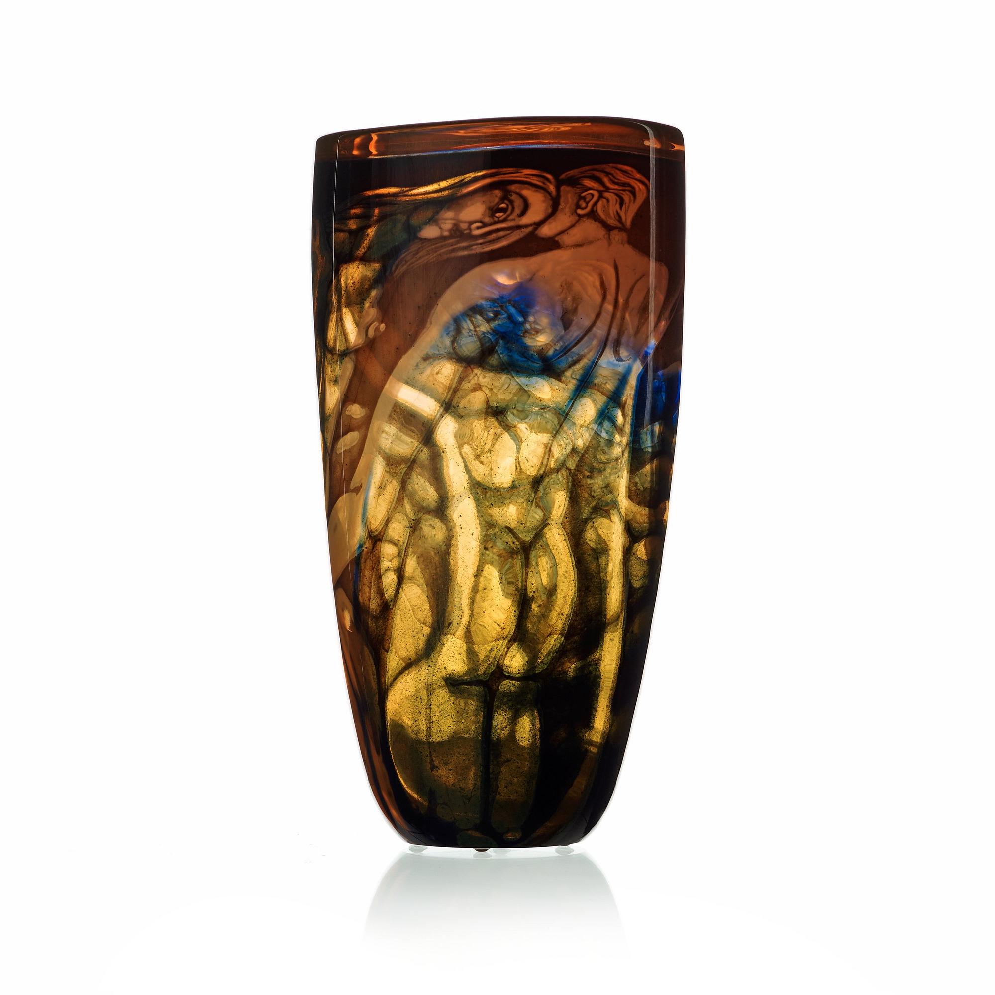 Eva Englund, a 'Graal' glass vase, Muraya 1990.