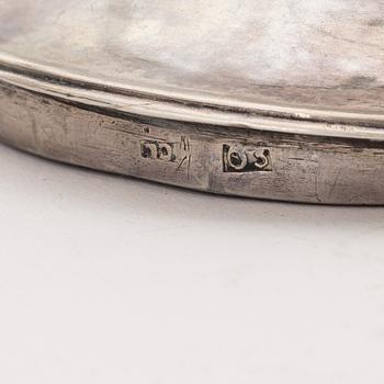 A Swedish silver sugar bowl, mark of Carl Lindström, empire, Borås 1820.