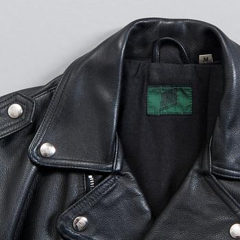 SKINNJACKA, "Bikermodell", Jean Paul Gaultier, 1980-tal, Storlek M.