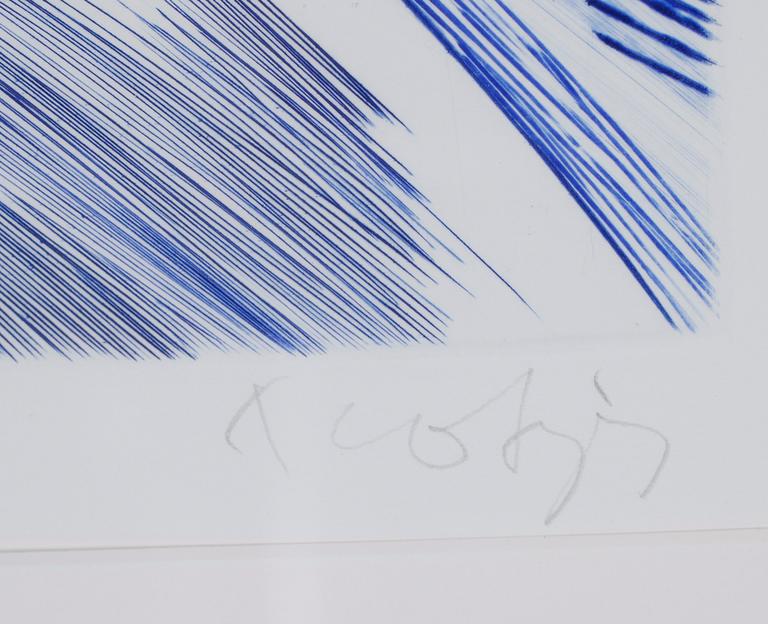 ULF TROTZIG, färgetsning, signerad och numrerad 11/90.