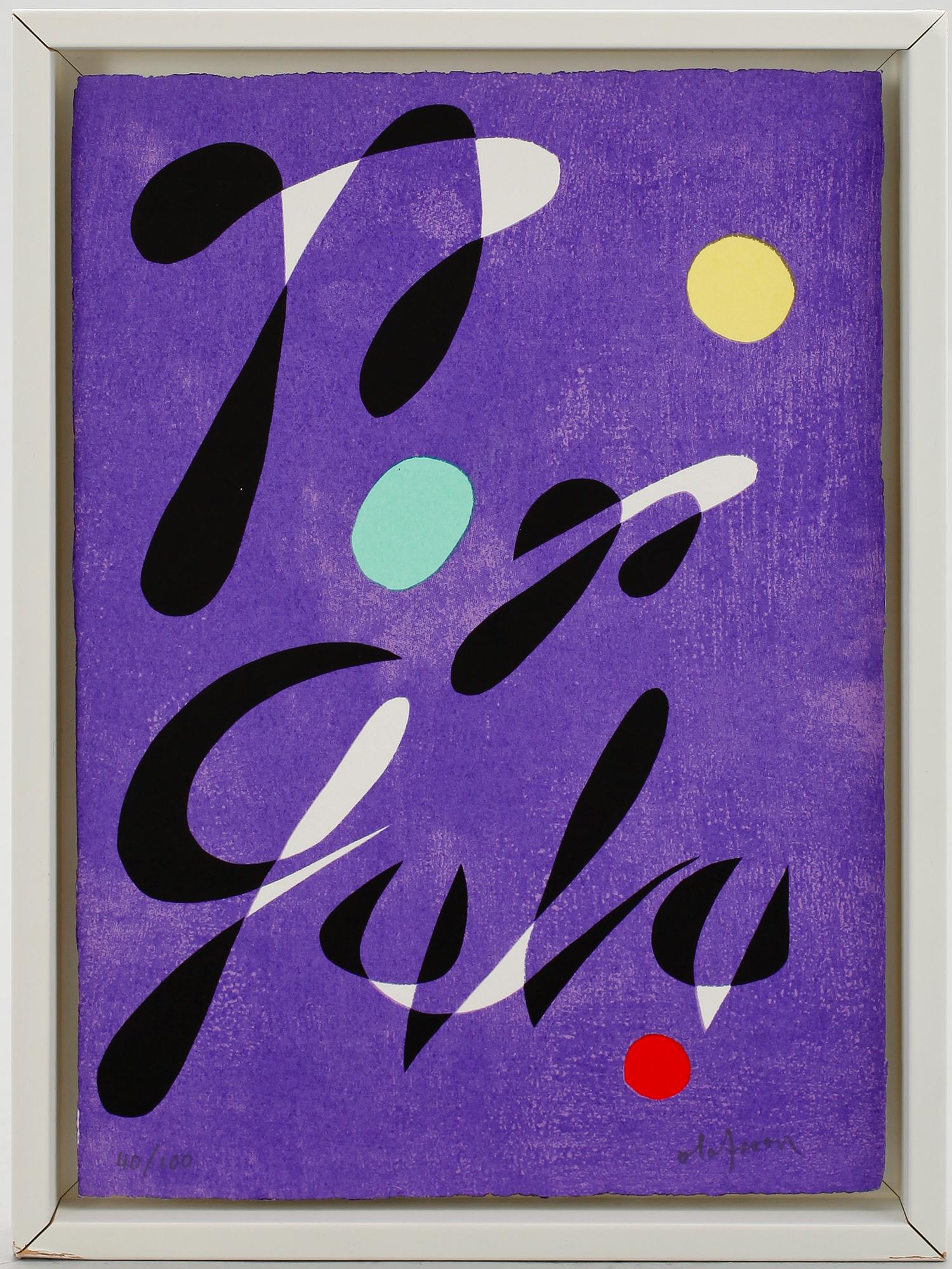 PIERRE OLOFSSON, färglitografi, sign och numr 40/100.