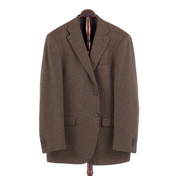 CORNELIANI, a men´s green wool jacket. Size 54.