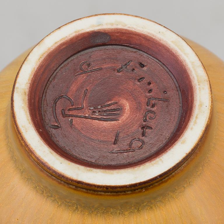BERNDT FRIBERG, vas, stengods, Gustavsberg studio, signerad.