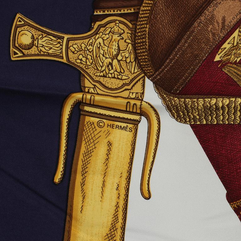 SCARF, siden, "Grand uniform", Joachim Metz, Hermès, Paris, 1900-talets fjärde kvartal.