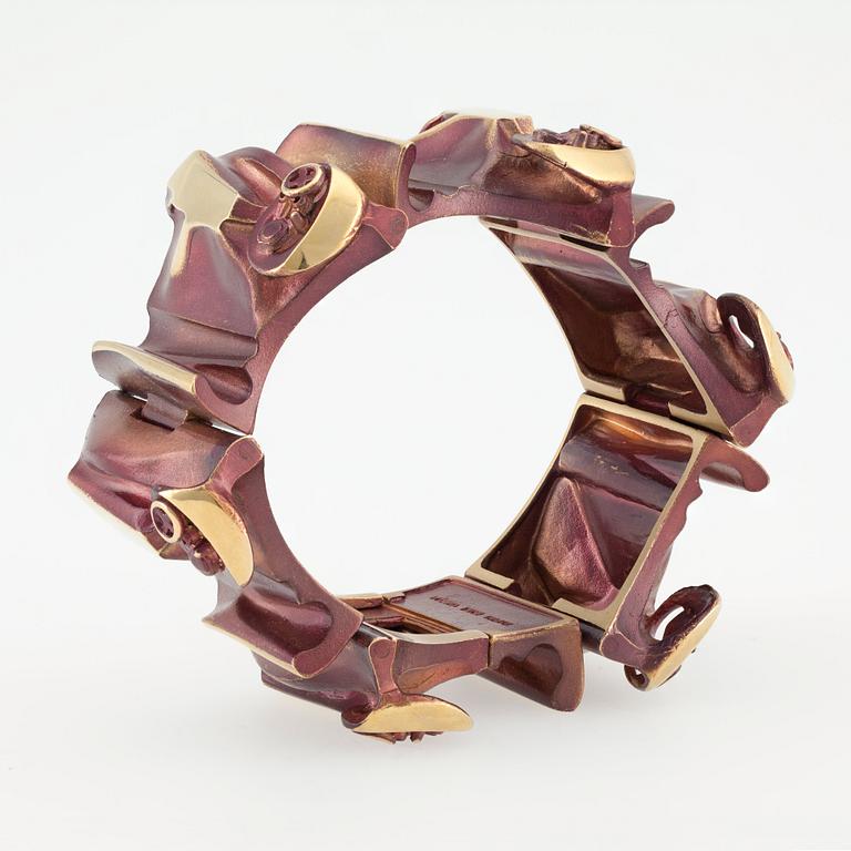 Björn Weckström, A BRACELET, fire bronze, "Maginot" Lapponia 1971.