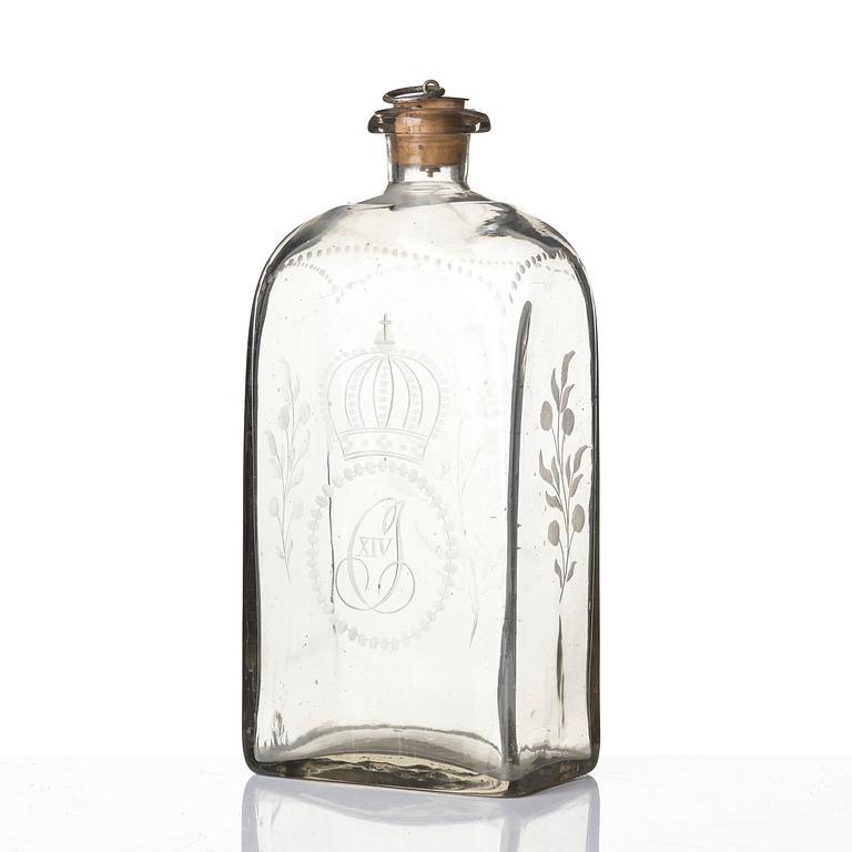 Aquavit bottle, Sweden early 19th century.