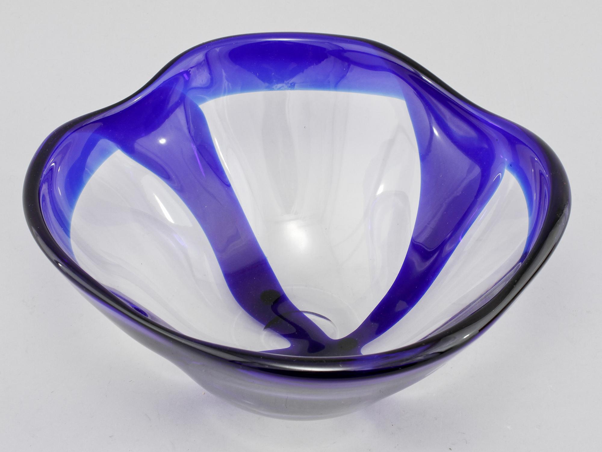 SKÅL, glas, Bertil Vallien, Kosta Boda Åfors, signerad,  1900-talets sista kvartal.