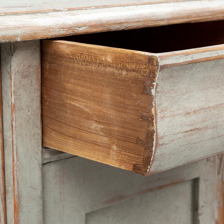 A mid 19th century painted cupboard.