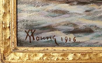 ALEXANDER YOUNG, olja på duk, sign o dat 1906.