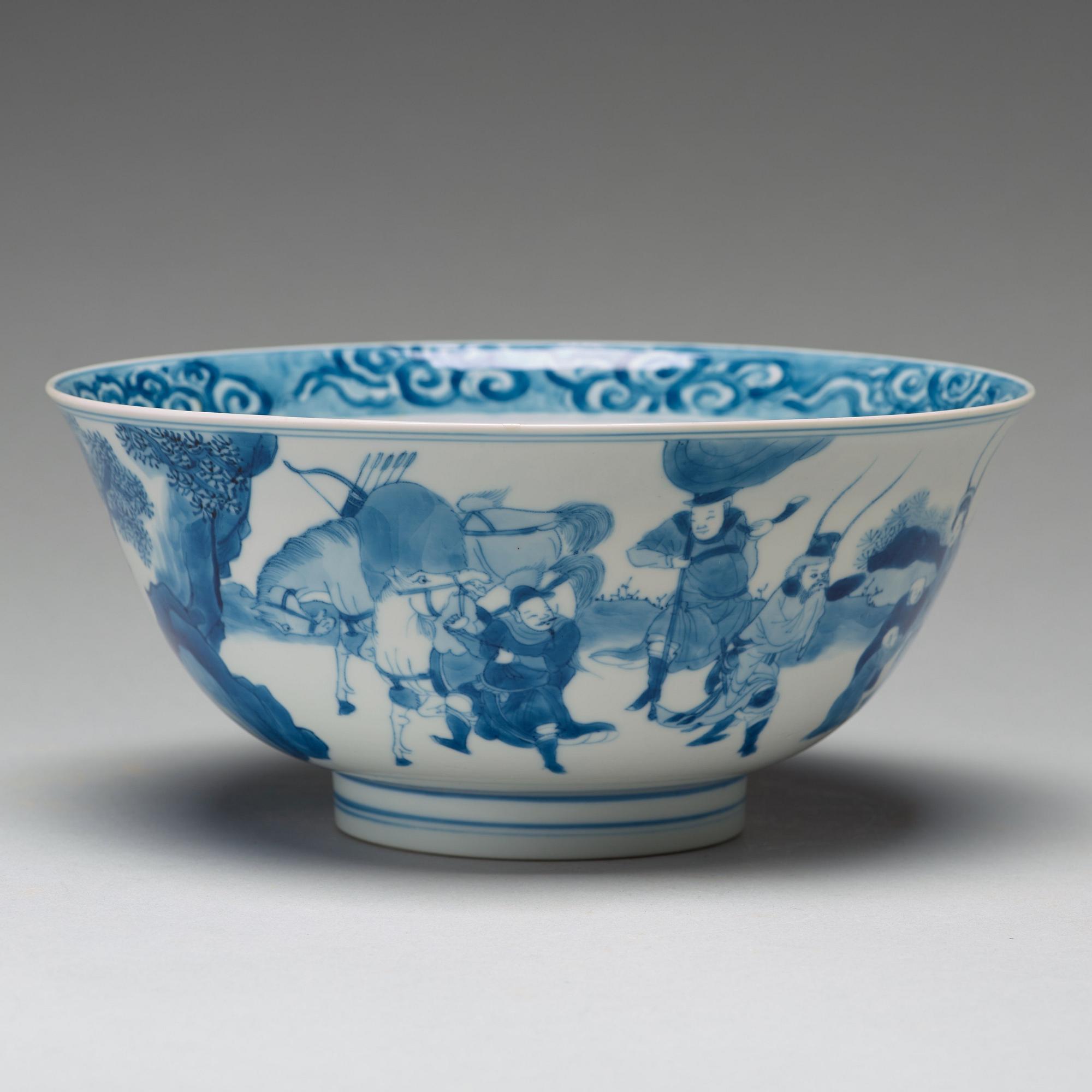 SKÅL, porslin. Qingdynastin, Kangxi (1662-1722).