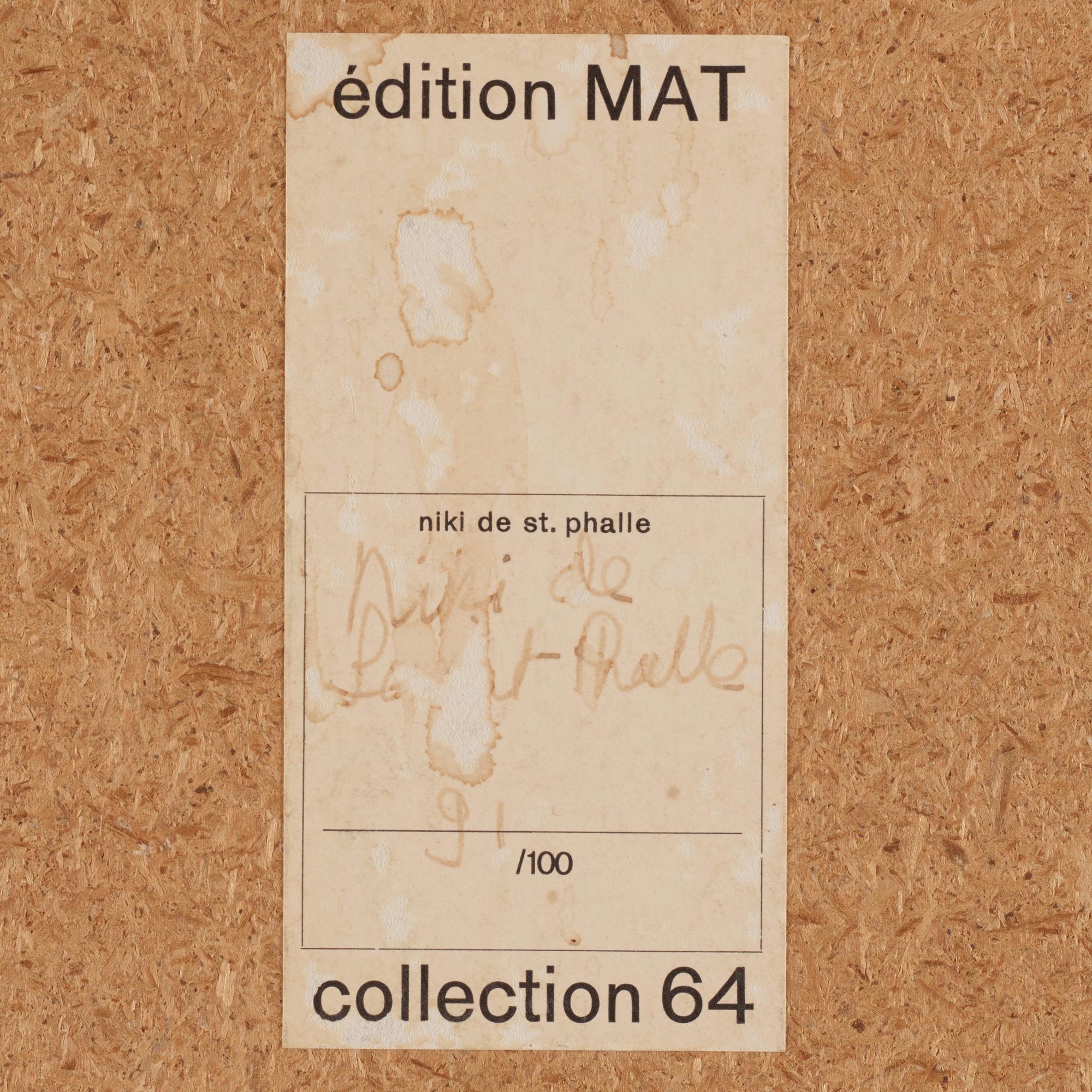 Niki de Saint Phalle, "Tir" from Édition MAT 64.