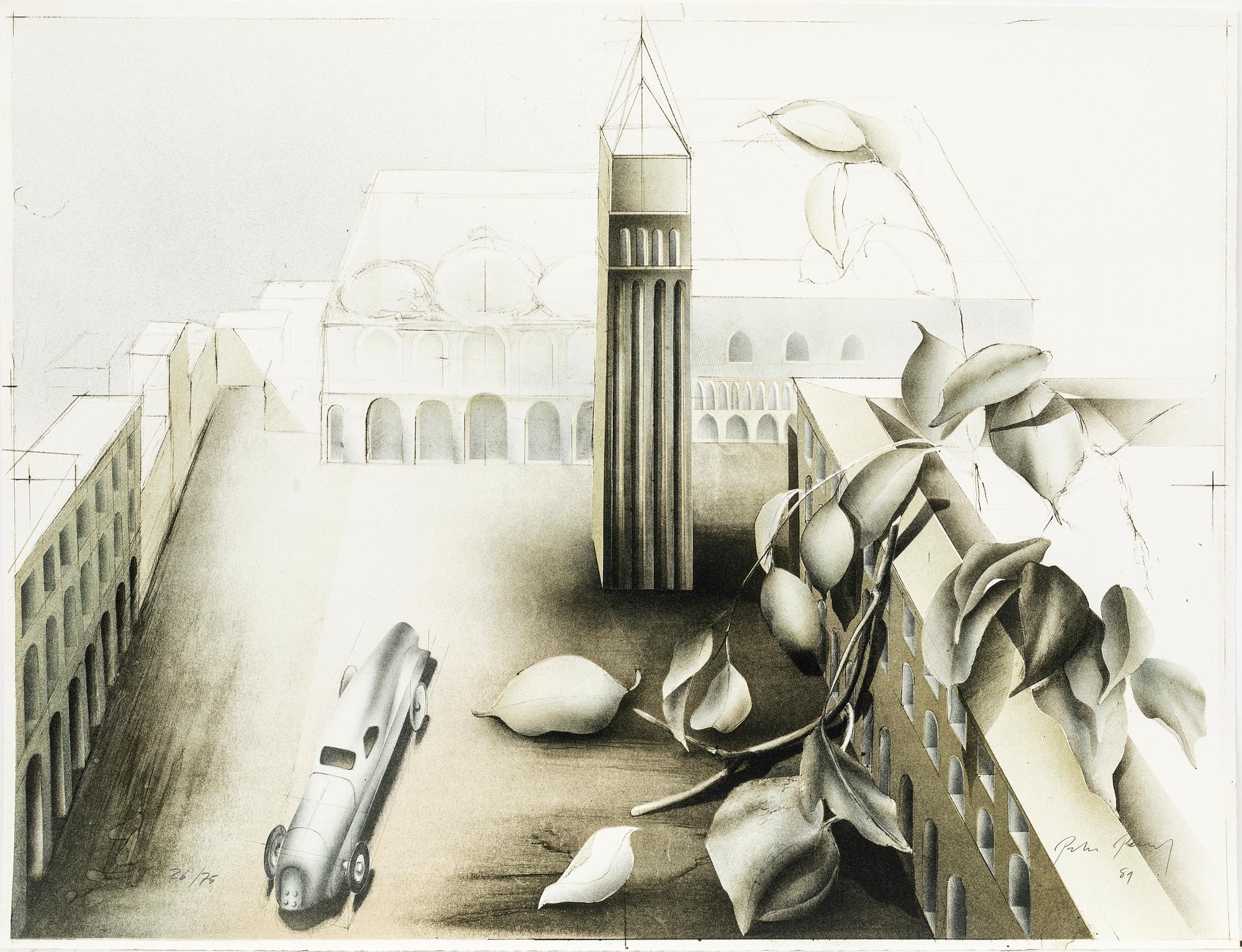 Graphic portfolio, 9 sheets, "Music Maestro Please II", 1981.