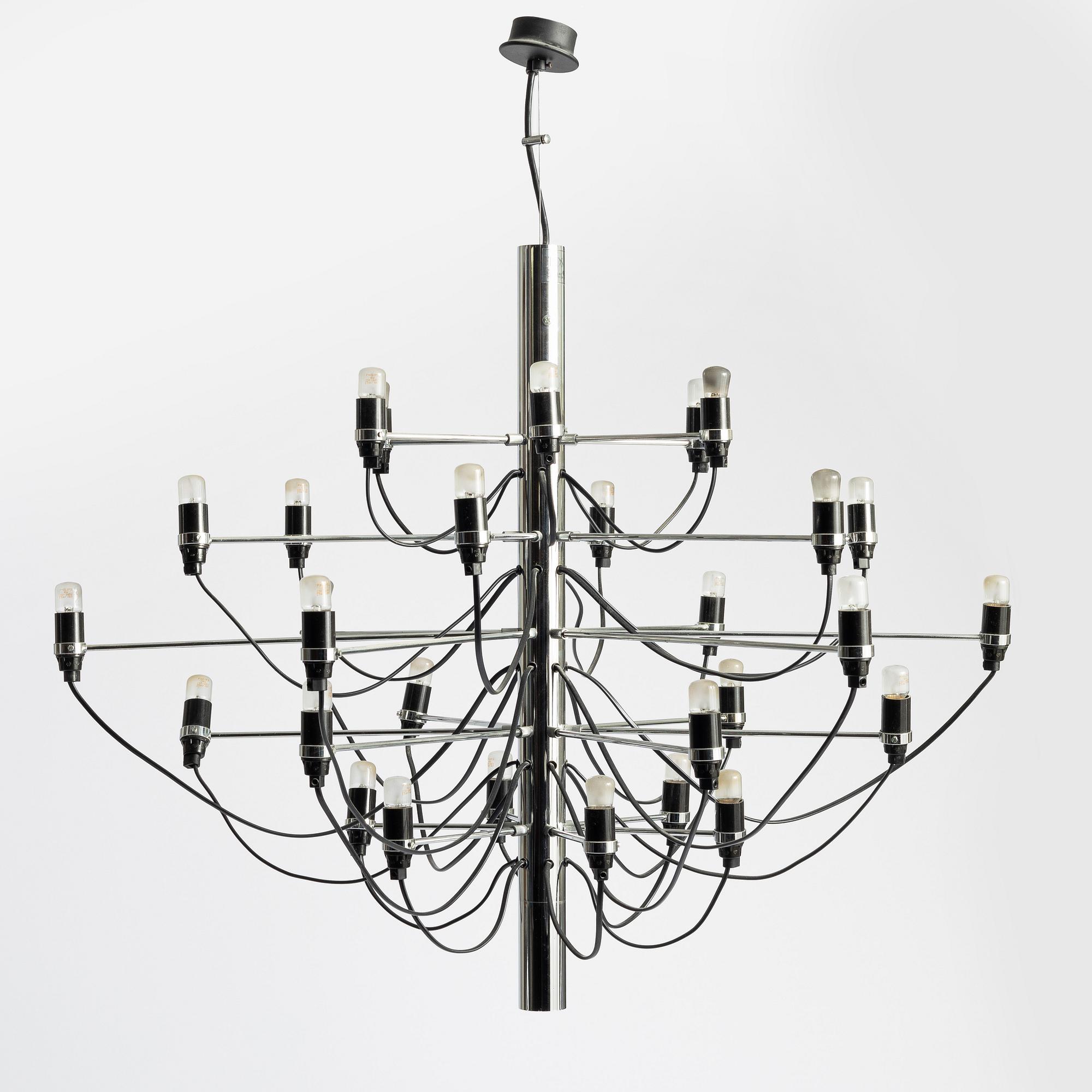 Gino Sarfatti, chandelier, model 2097/30, Flos, Italy.