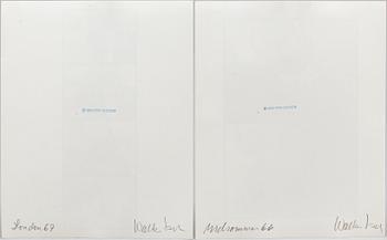 WALTER HIRSCH, two silver gelatine photographs, signed Walter Hirsch in pencil on verso.