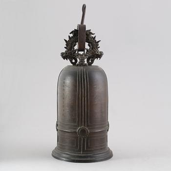 KLOCKA, brons, orientalisk, 1800/1900-tal.