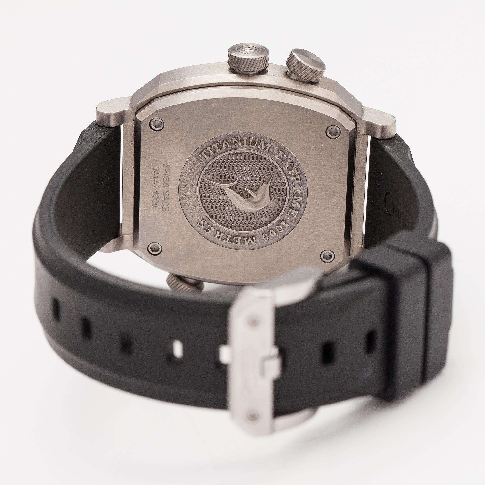 CHRISTOPHER WARD, C11, Titanium Extreme 1000, chronometer, wristwatch, 42 mm.