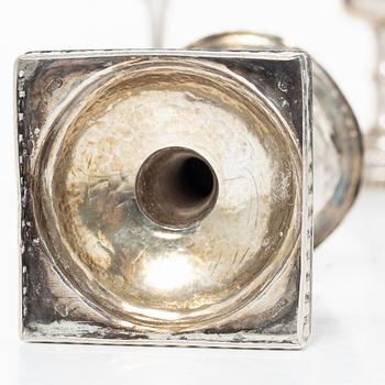 Three Swedish silver cups, 19th century.