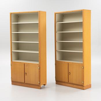 Børge Mogensen & Grethe Meyer, a four-piece book case, 'Boligens Byggeskabe', second half of the 20th century.