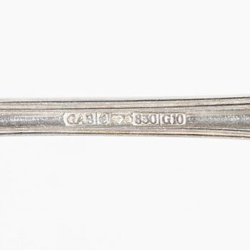 A Swedish silver cutlery set, 'Gammal Fransk', mark of GAB, Eskilstuna 1981-1982 (18 pieces).