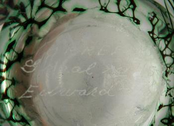 VAS, glas. "Fiskgraal", Edward Hald, Orrefors.