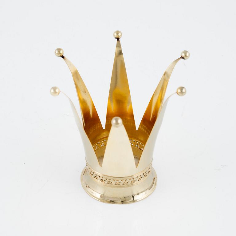 Bridal crown, gilded silver, 1940's, Sweden.