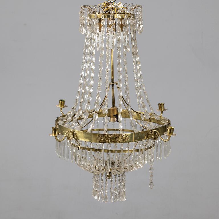 Chandelier, Gustavian style, 20th century.
