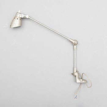 INDUSTRILAMPA, metall, etikettmärkt Pfaff, Tyskland, 1900-talets mitt.