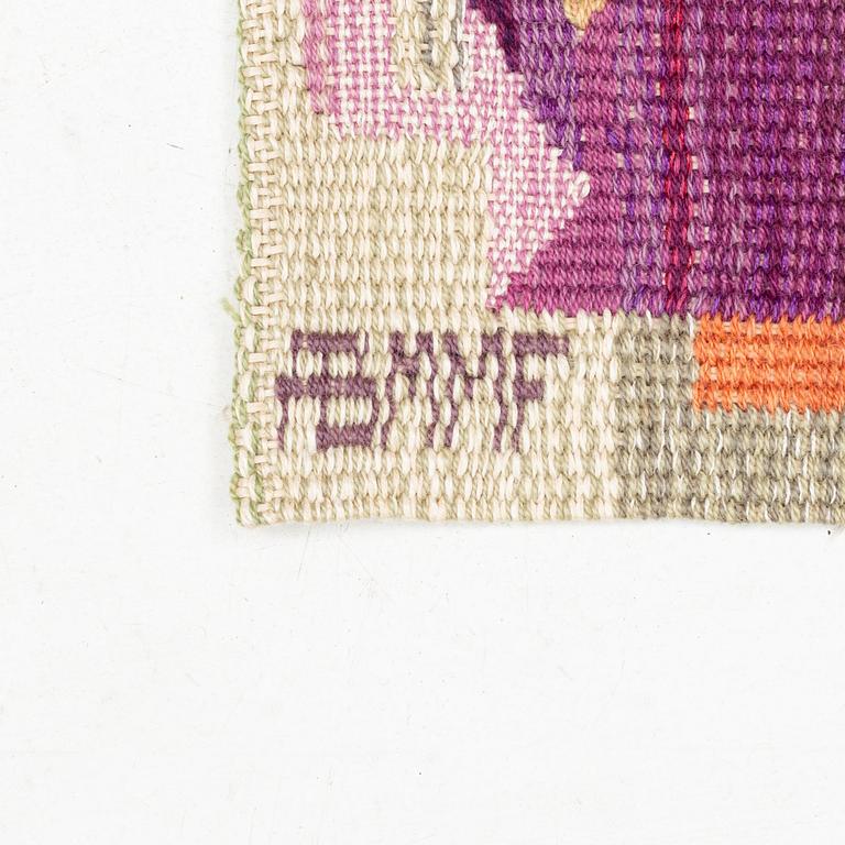 Anna Kollberg Sterner, a textile, "Armaniflaskor", tapestry weave, signerad AB MMF AKS.