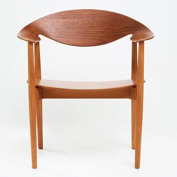 AN AKSEL BENDER MADSEN & EJNER LARSEN, "Metropolitan chair" for Fritz Hansen, Denmark 1950´s.