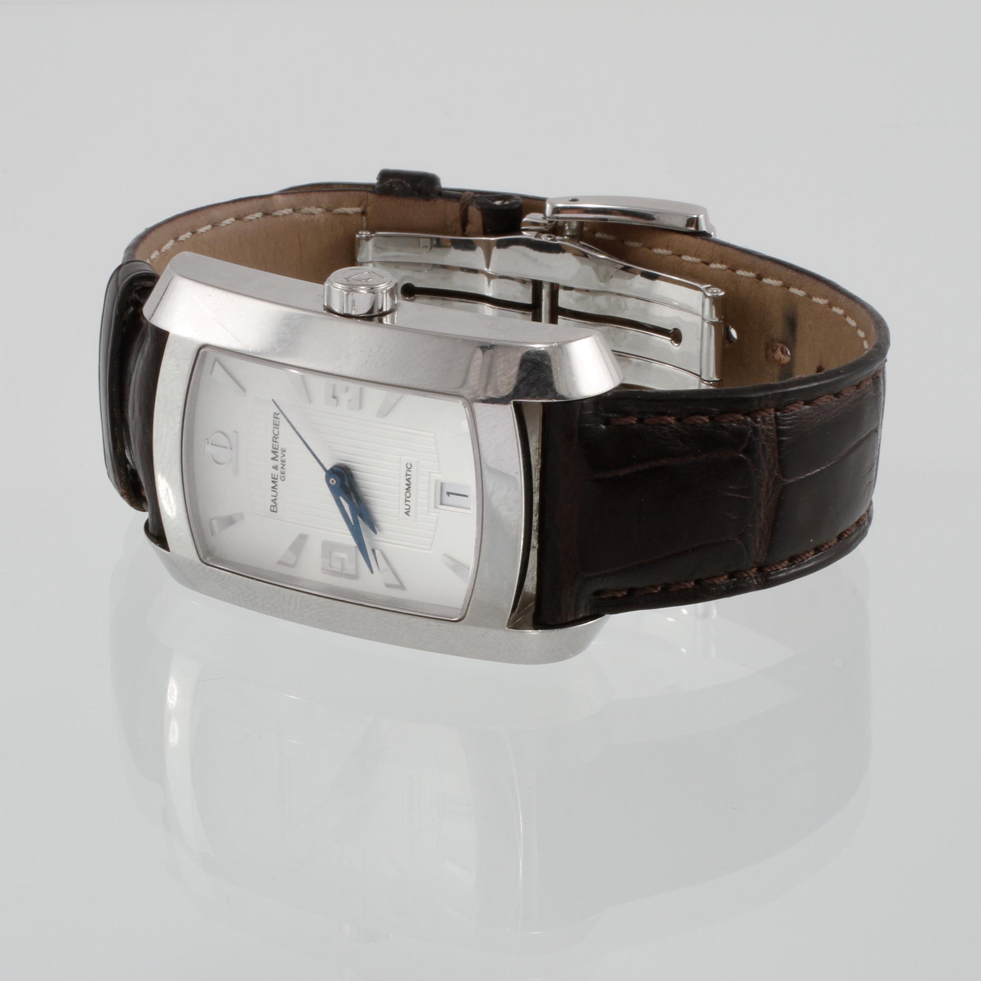 ARMBANDSUR, stål, Baume & Mercier, "Hampton Milleis XL". 2000-tal.