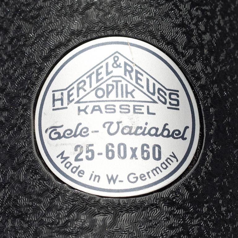 A Hertel & Reuss Optik Kassel spotting scope,  West-Germany.