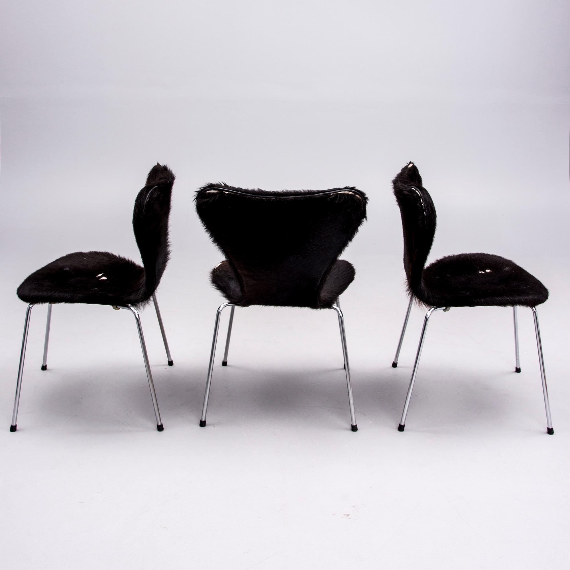 STOLAR, 6 st, "Sjuan" Arne Jacobsen, Fritz Hansen.