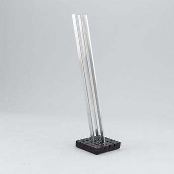 Lars-Erik Falk, sculpture, aluminium and black plexi glass, signed and dated 1993.