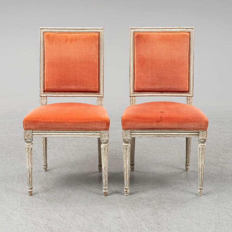 STOLAR, 16 st, Gustaviansk stil, 1900-talets andra hälft.