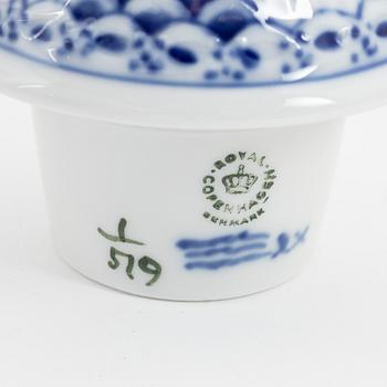 A 26 piece porcelain coffee service, full lace 'Musselmalet', Royal Copenhagen, Denmark.