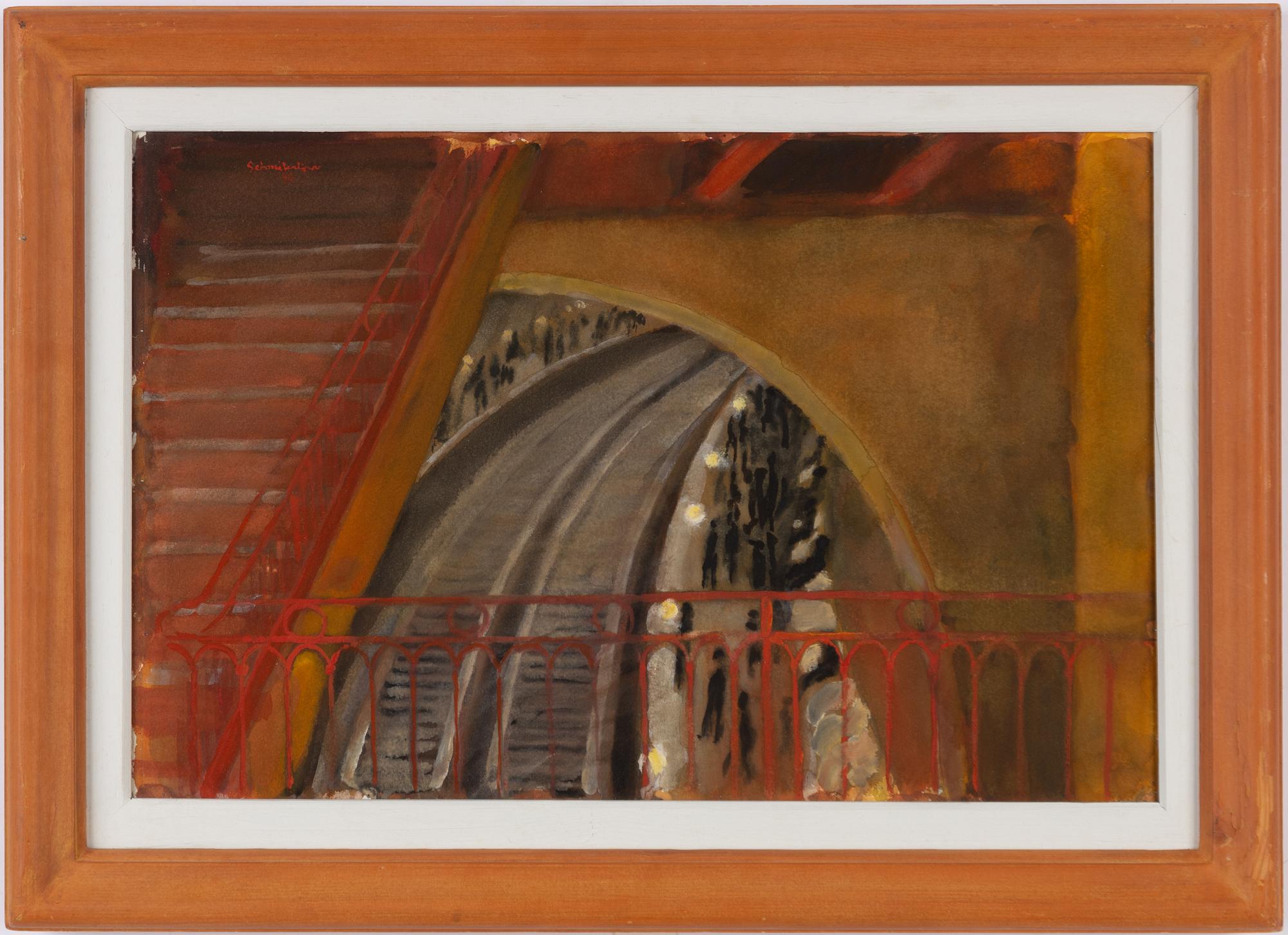 Bertram Schmiterlöw, Tågstationen.