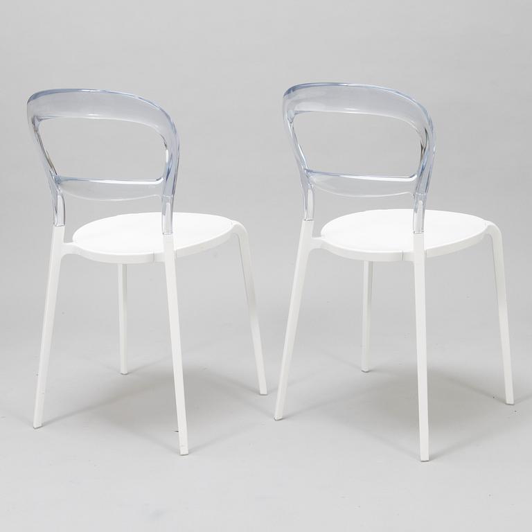 RUOKAPÖYTÄ JA 6 TUOLIA, Calligaris, Italien, 2000-tal.
