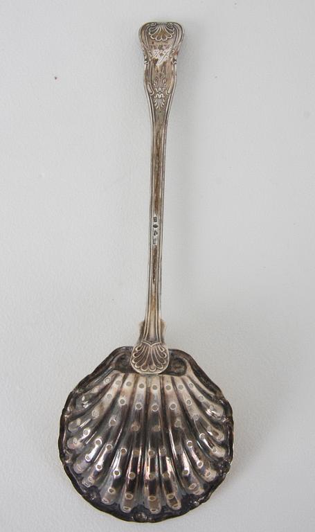 STRÖSKED, silver, "Engelsk snäck", otydl stämplar 1888.