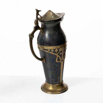 An Art Nouveau pitcher, early 20th century.