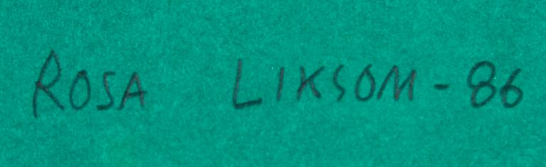 ROSA LIKSOM, serigrafi, signerad, daterad -86 och numrerad H.C.