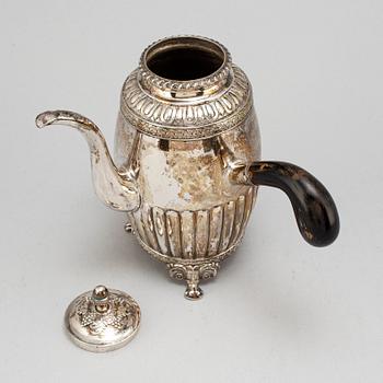 Johan Petter Grönvall, a silver coffee pot, Stockholm 1833.