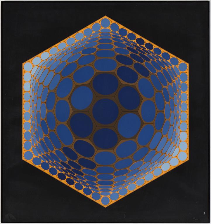VICTOR VASARELY, silk screen, signed, edition 215/250.