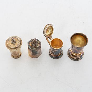 "The Swedish silver treasure", 10 miniatures, silver, GAB, Eskilstuna 1980-1983.