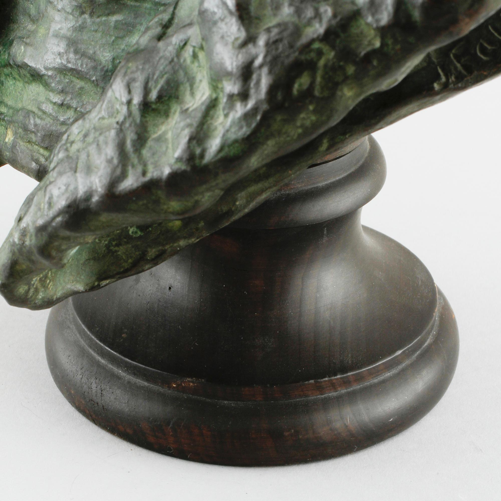 INGEL FALLSTEDT, a bronze sculpture, signed.