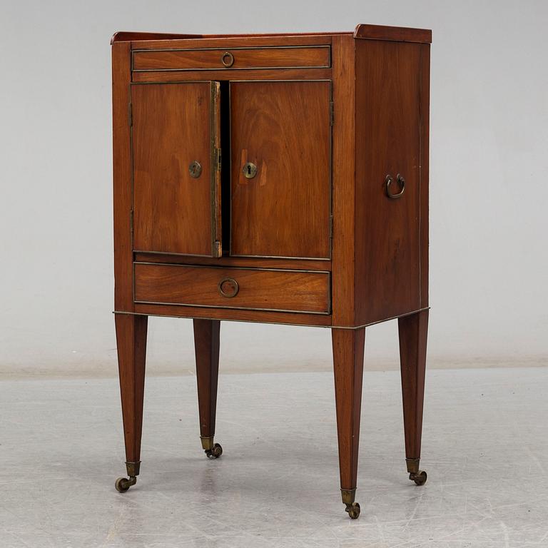 A Swedish 18th century late gustavian bedside table.