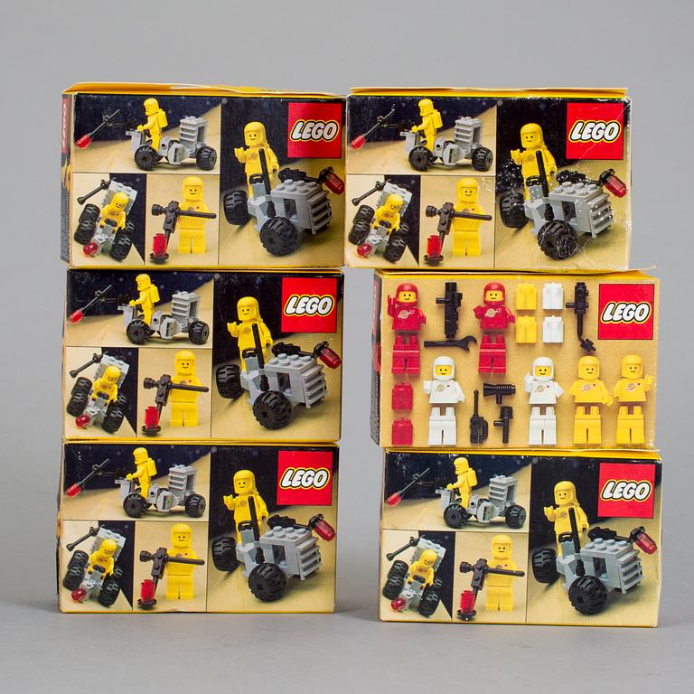 LEGO, 9 stycken rymd-set i förpackningar, 1983.