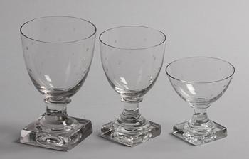 GLASSERVIS, 30 delar, empirestil, 1900-talets första hälft.