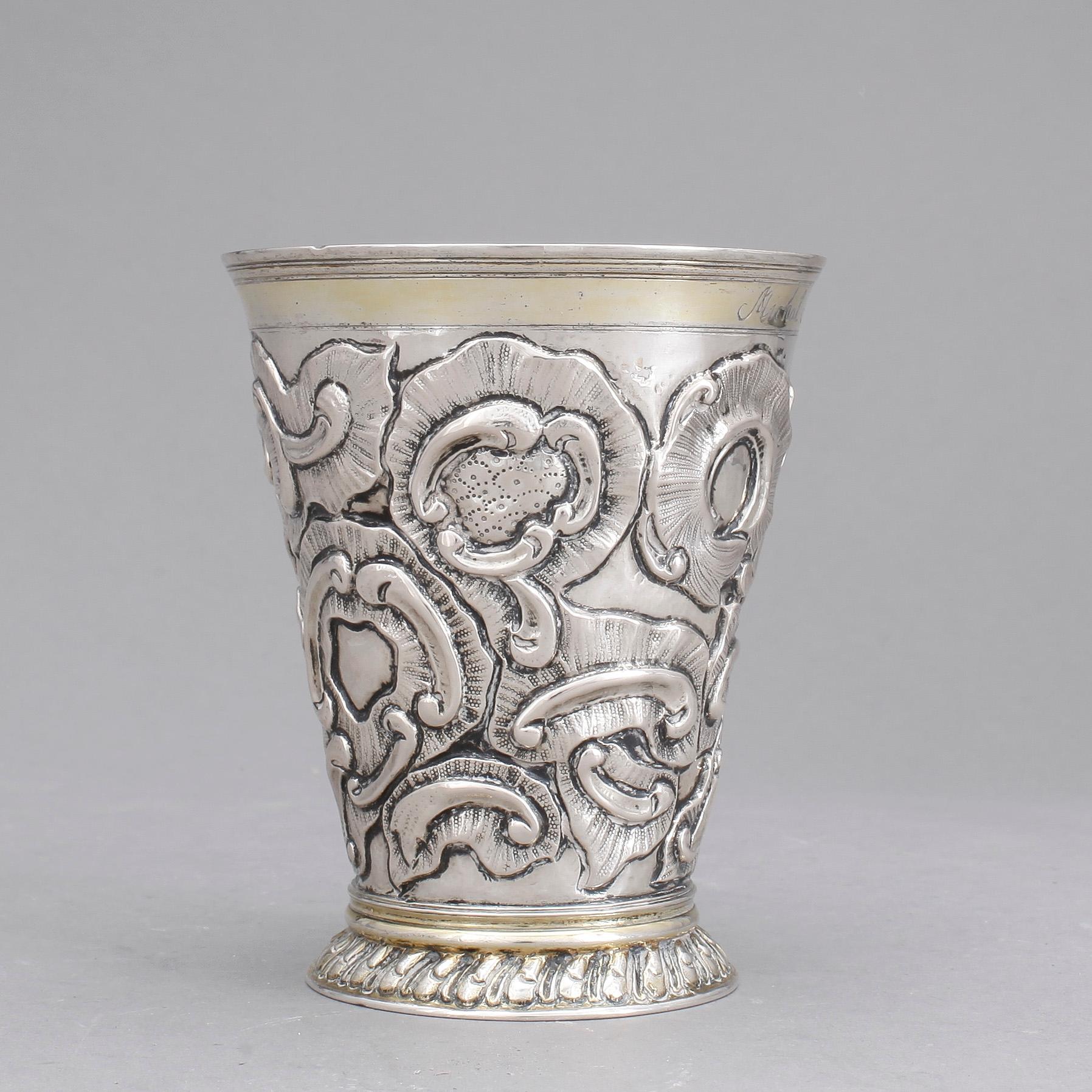 BÄGARE, Jacob Stabenau, Riga, 1712-1724. Vikt ca 158 gram.